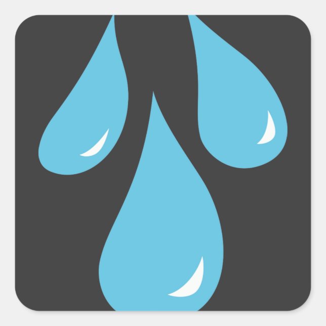 Adesivo Quadrado Hoodie Água (Frente)