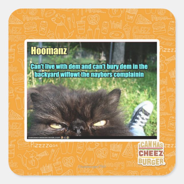 Adesivo Quadrado Hoomanz (Frente)