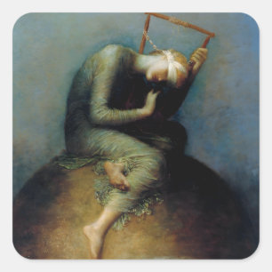 Adesivo Quadrado Hope George Watts Art