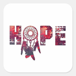 Adesivo Quadrado Hope Sticker