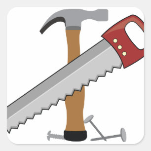 Adesivo Quadrado Hora da ferramenta