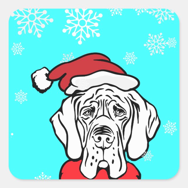 Adesivo Quadrado Hora de Natal (Frente)