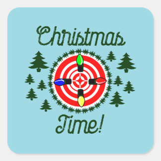 Adesivo Quadrado Hora de Natal Acende o ponto!