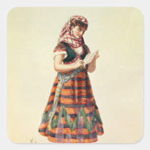 Adesivo Quadrado Hortense Schneider