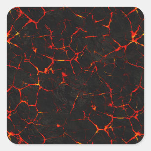 Adesivo Quadrado Hot Lava