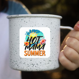 Adesivo Quadrado Hot Mama Summer