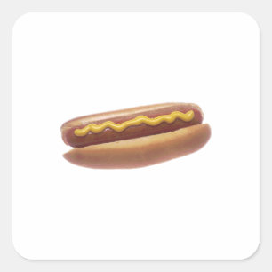 Adesivo Quadrado Hotdog