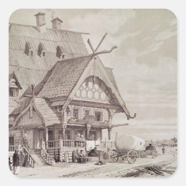 Adesivo Quadrado Hotéis e Casas Convidadas (Frente)