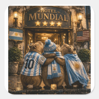 Adesivo Quadrado  Hotel 4 estrellas Capibarras