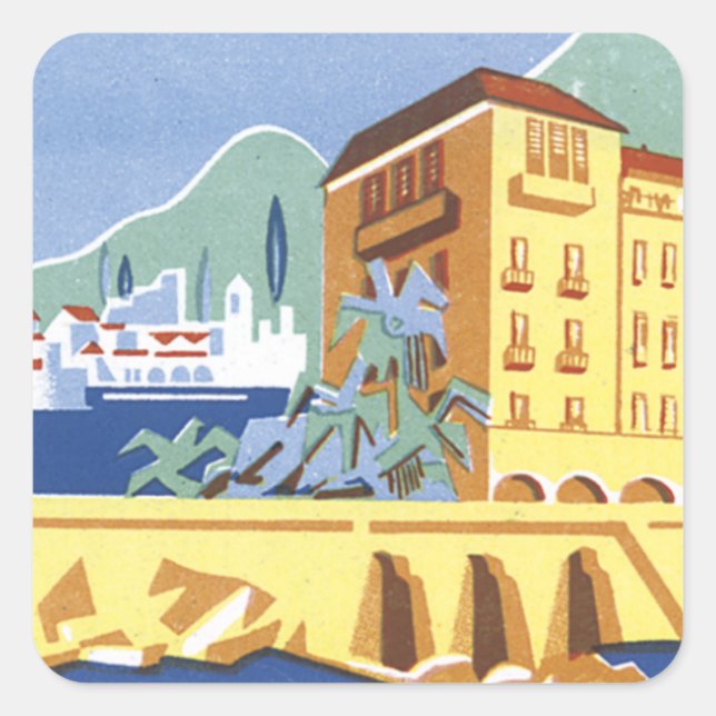 Adesivo Quadrado Hotel Excelsior Dubrovnik (Frente)