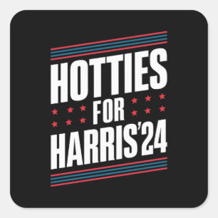 Adesivo Quadrado Hotties Para Kamala Harris 2024