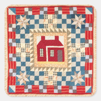 Adesivo Quadrado House Medallion Quillion with Multiple Borders