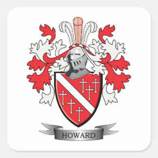 Adesivo Quadrado Howard Casaco of Arms