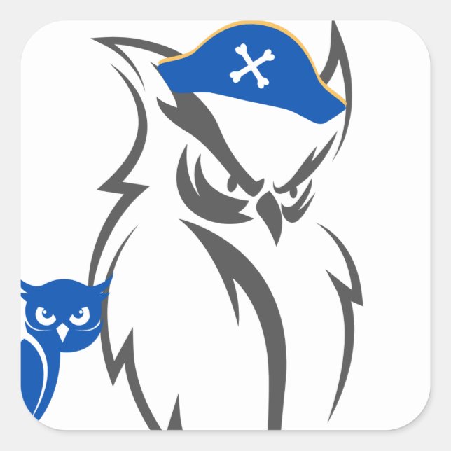 Adesivo Quadrado Howl e Pirate (Frente)