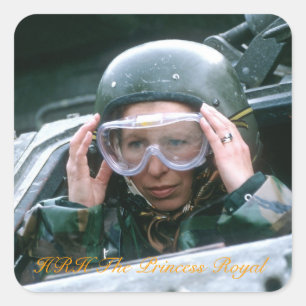 Adesivo Quadrado HRH A Princesa Real 1985