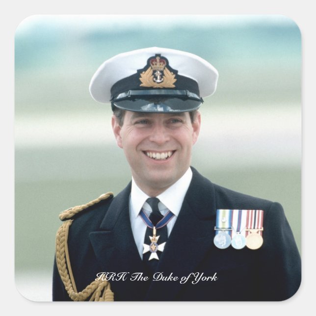 Adesivo Quadrado HRH Prince Andrew (Frente)