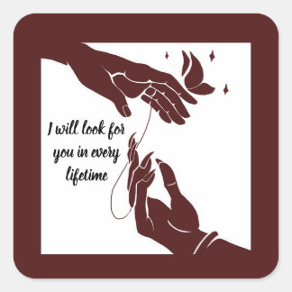 Adesivo Quadrado Hua Cheng and Xie Lian hands Tgcf