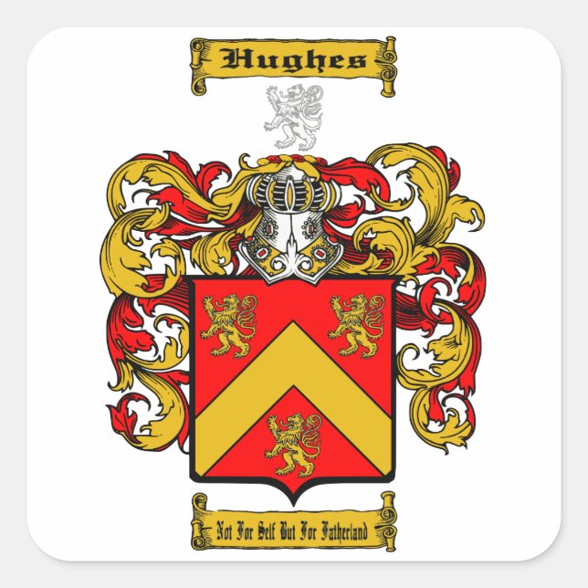 Adesivo Quadrado Hughes (Irlandês) (Frente)