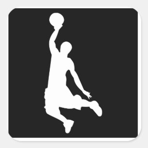 Adesivo Quadrado Húmido do basquetebol