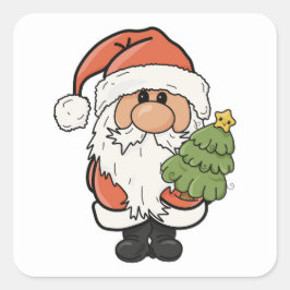 Adesivo Quadrado Humor natalino