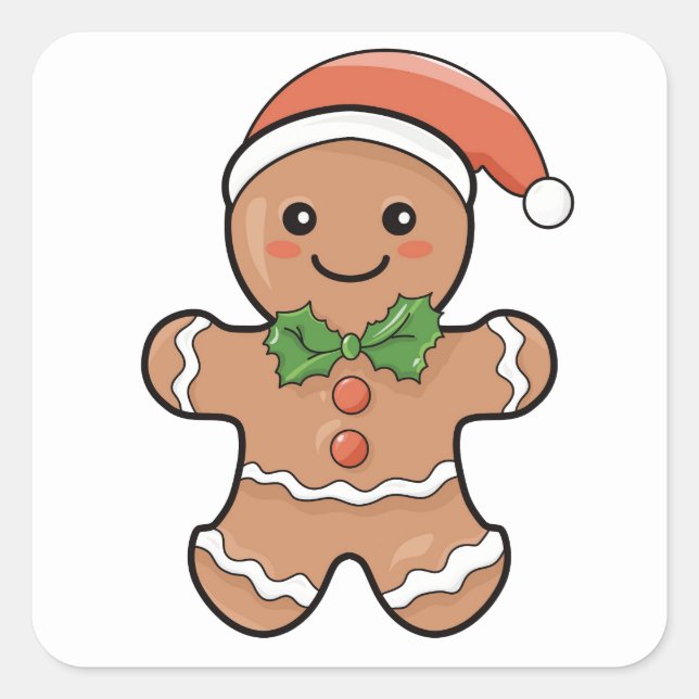 Adesivo Quadrado Humor natalino (Frente)