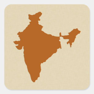 Adesivo Quadrado Humores India da especiaria da canela