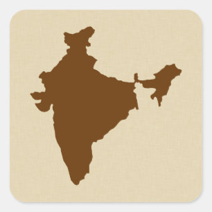 Adesivo Quadrado Humores India da especiaria da noz-moscada