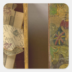 Adesivo Quadrado Humphries dissecou o mapa do mundo