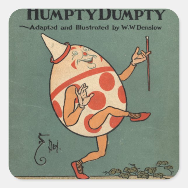 Adesivo Quadrado Humpty Dumpty (Frente)