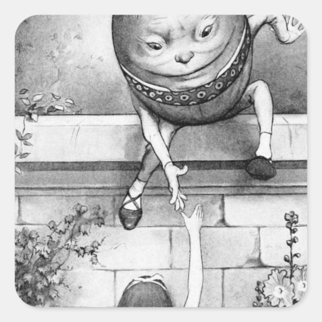 Adesivo Quadrado Humpty Dumpty (Frente)