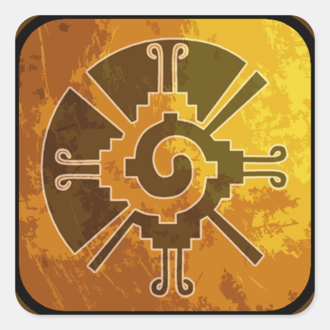 Adesivo Quadrado Hunab Ku Brown Stickers (Frente)