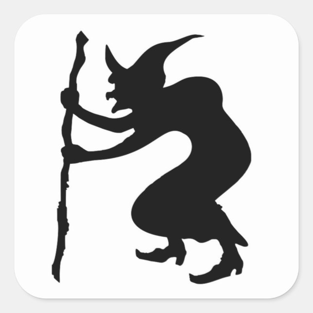 ADESIVO QUADRADO HUNCHBACK HALLOWEEN WITCH (Frente)