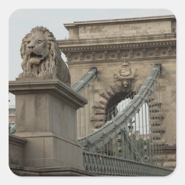 Adesivo Quadrado Hungria, capital de Budapeste. Histórico 2 (Frente)