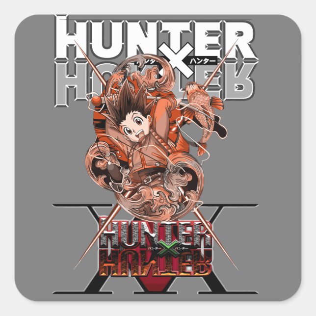 Adesivo Quadrado Hunter X Hunter (Frente)
