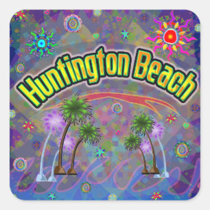 Adesivo Quadrado Huntington Beach Noble Voyage Sticker