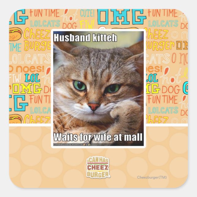 Adesivo Quadrado Husband Kith (Frente)