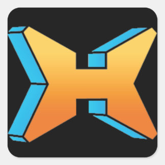 Adesivo Quadrado Hyper-Stickers - Folha de 20 1,5"x1,5"