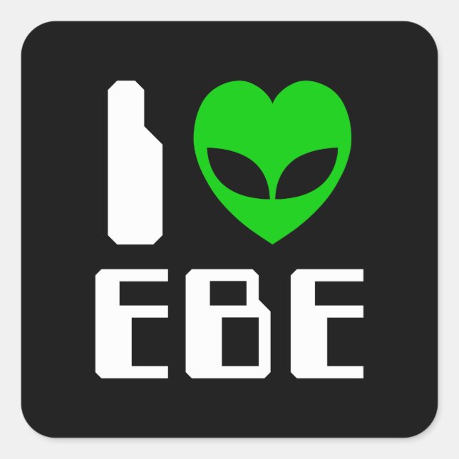 Adesivo Quadrado I EBE Alienígena (Frente)