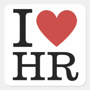 Adesivo Quadrado I ❤️ Love HR - RH Department STICKER
