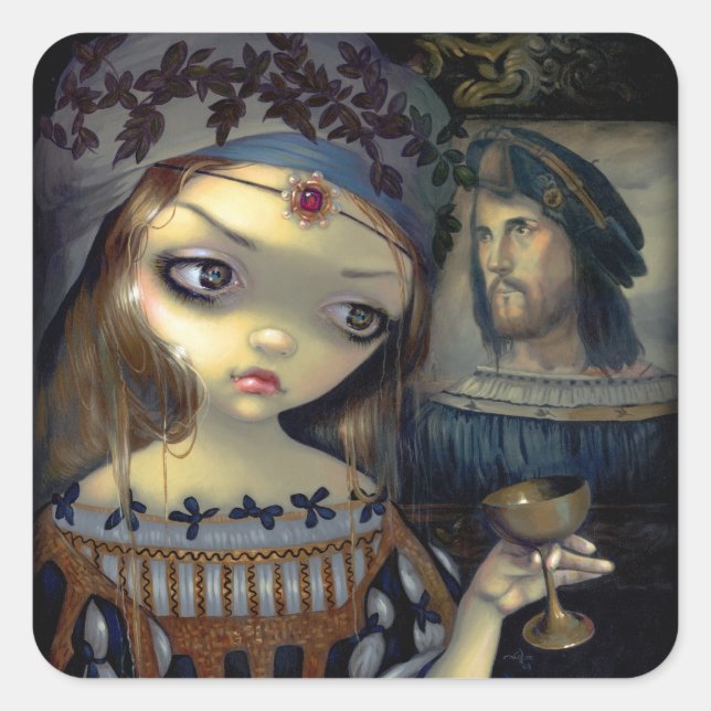 Adesivo Quadrado "I Vampiri: Lucrezia Borgia" Sticker (Frente)