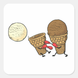 Adesivo Quadrado Ice Kick Baby Sticker