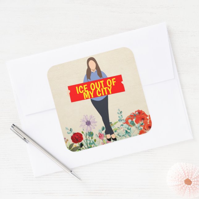 Adesivo Quadrado Ice Out of My City Sticker (Envelope)