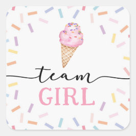 Adesivo Quadrado Icecream Gênero Reveage Team Girl