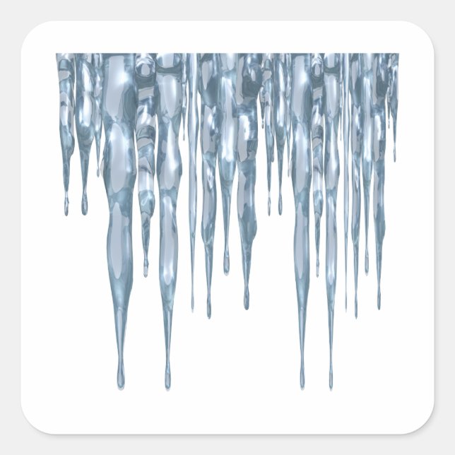 Adesivo Quadrado Ícicles (Frente)