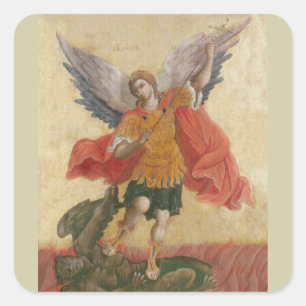 Adesivo Quadrado Ícone Archangel Michael