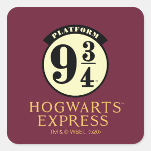 Adesivo Quadrado Ícone do Platform 9 3/4 HOGWARTS™ EXPRESS