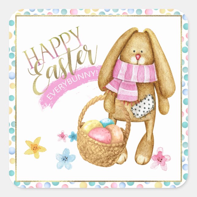 Adesivo Quadrado ID do felz pascoa universal640 (Frente)