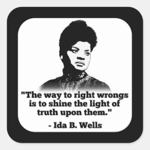 Adesivo Quadrado Ida B. Wells Sticker