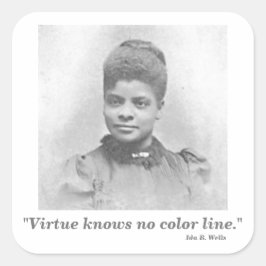 Adesivo Quadrado Ida B. Wells Sufrage Civil Rights Cite