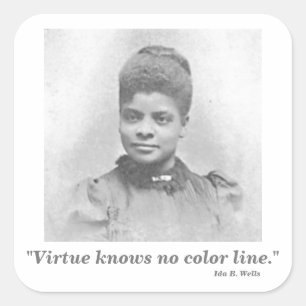 Adesivo Quadrado Ida B. Wells Sufrage Civil Rights Cite
